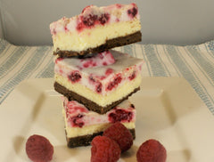 Brownie Raspberry Cheesecake Squares